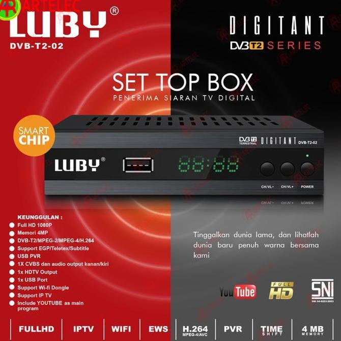 Set Top Box | STB LUBY DVB T2-02 STB Digital Luby