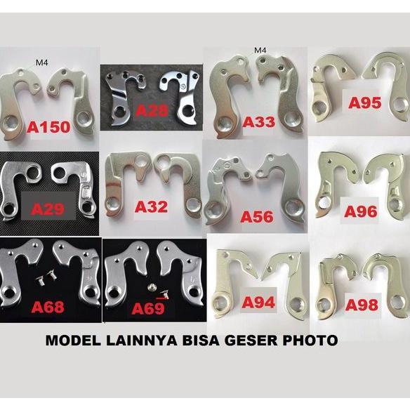 DROP OUT REAR END A ANTING HANGER RD KUKU MACAN UNTUK POLYGON EXOTIC element pacific united Thrill T