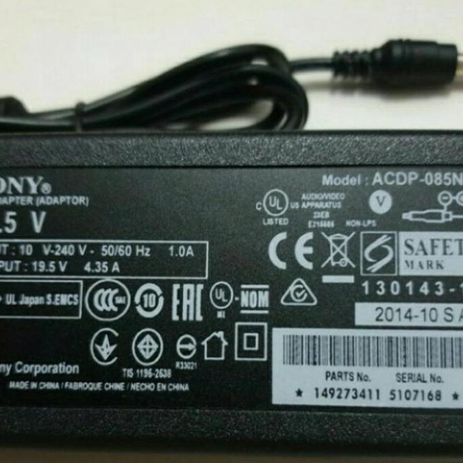 Adaptor TV Sony LCD LED BRAVIA KLV-32EX330 KLV-32BX320 19,5V 4,35A New