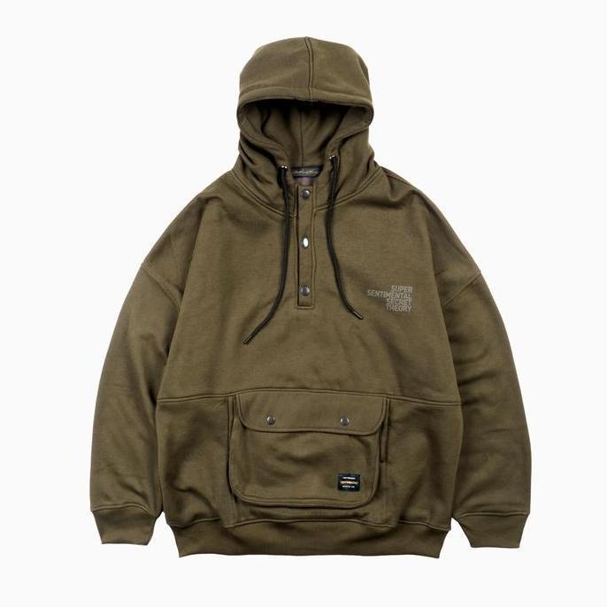 Sale Ssst Crag Cagoule Hoodie Olive