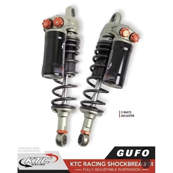 SHOCK BREAKER ORIGINAL KTC RACING GUFO 280MM 320MM 340MM TABUNG ATAS RX KING MEGA PRO CB 150 TIGER W