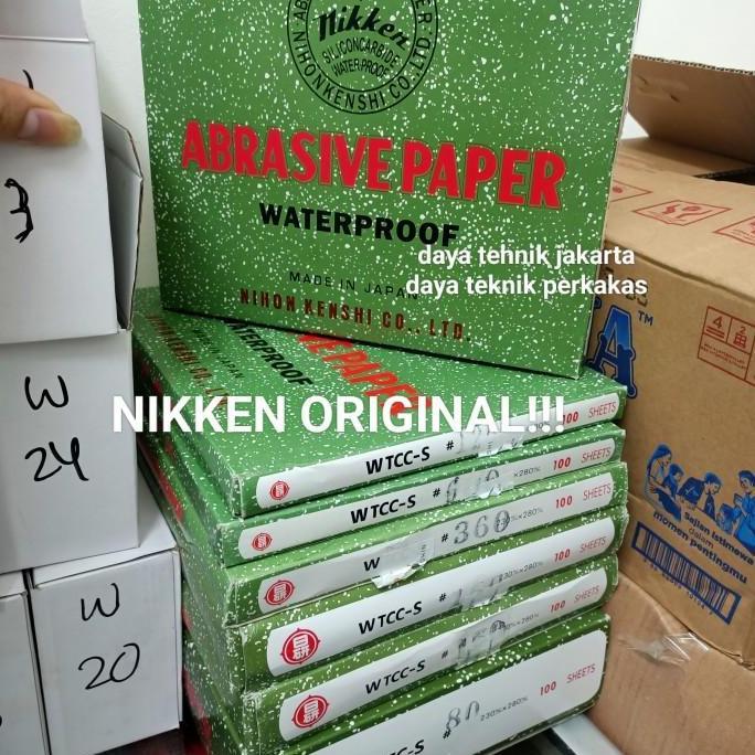 amplas nikken eceran #180 / amplas nikken waterproof Japan ORIGINAL nikken abrasive paper