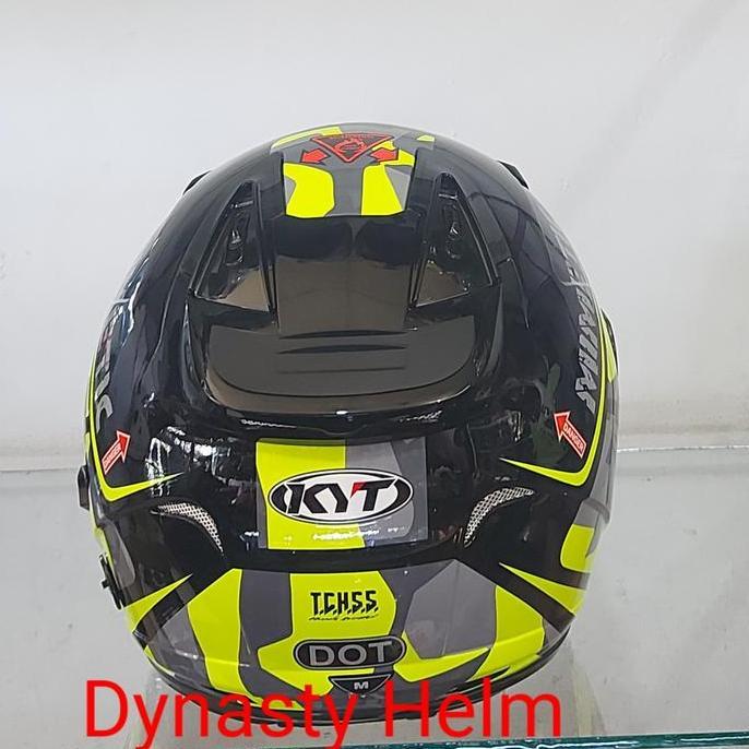 KYT GALAXY FLAT R MOTIF BLACK/YELLOW #4 Terlaris