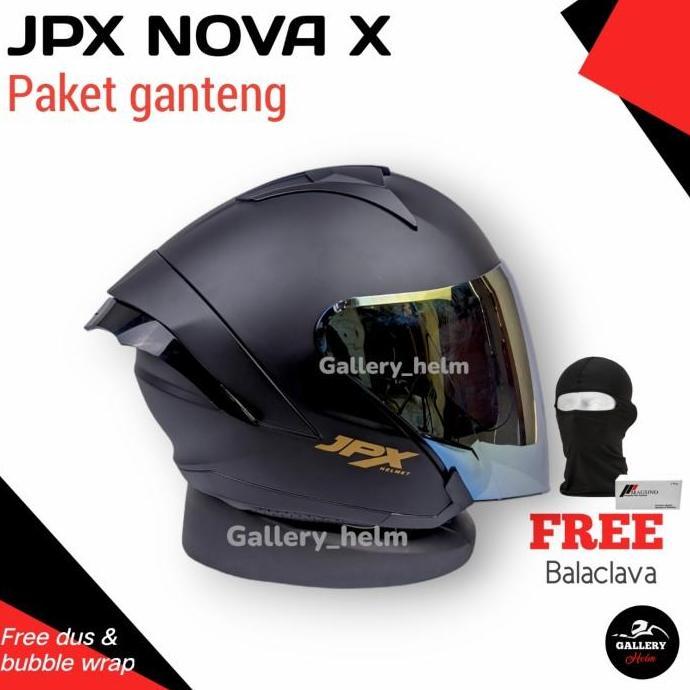 JPX NOVA X HITAM DOFF PAKET GANTENG | HELM JPX Terlaris