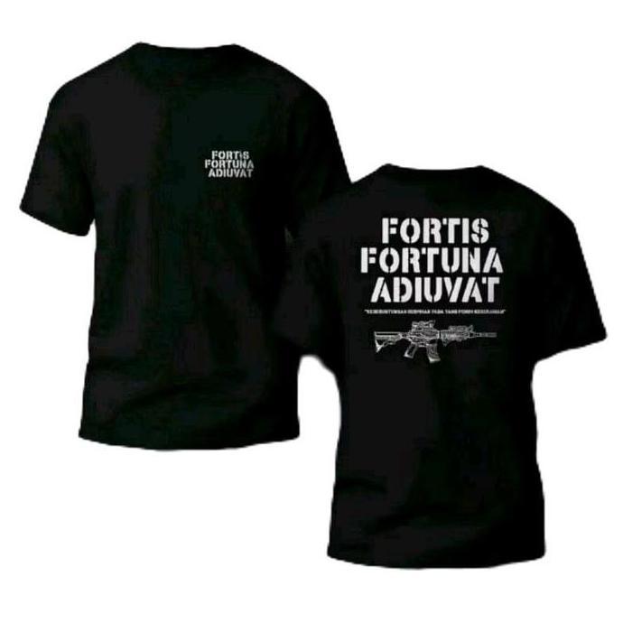 KAOS DISTRO FORTIS FORTUNA ADIUVAT // KAOS LENGAN PENDEK FORTIS FORTUNA ADIUVAT // KAOS TSHIRT DISTR