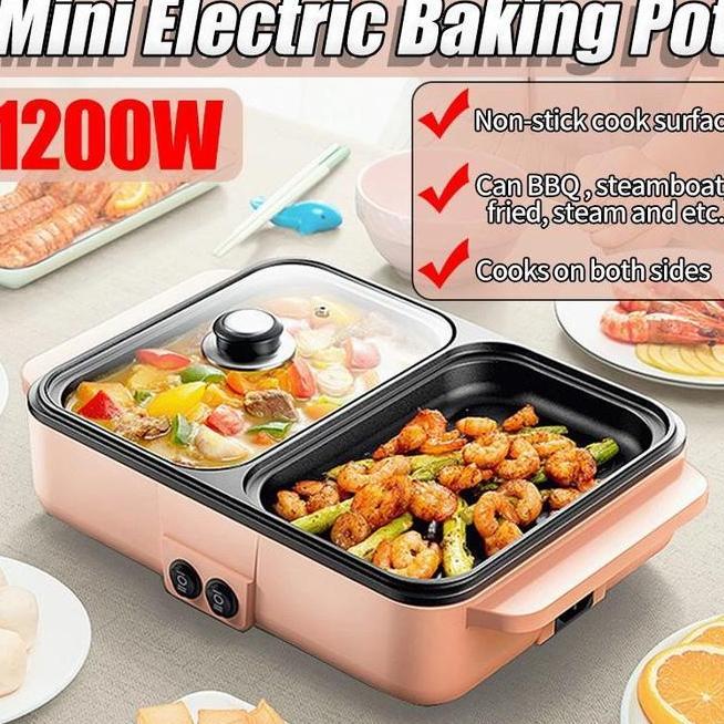Panci Rebus Panggang Kompor Listrik Multifungsi Hotopot Elektrik