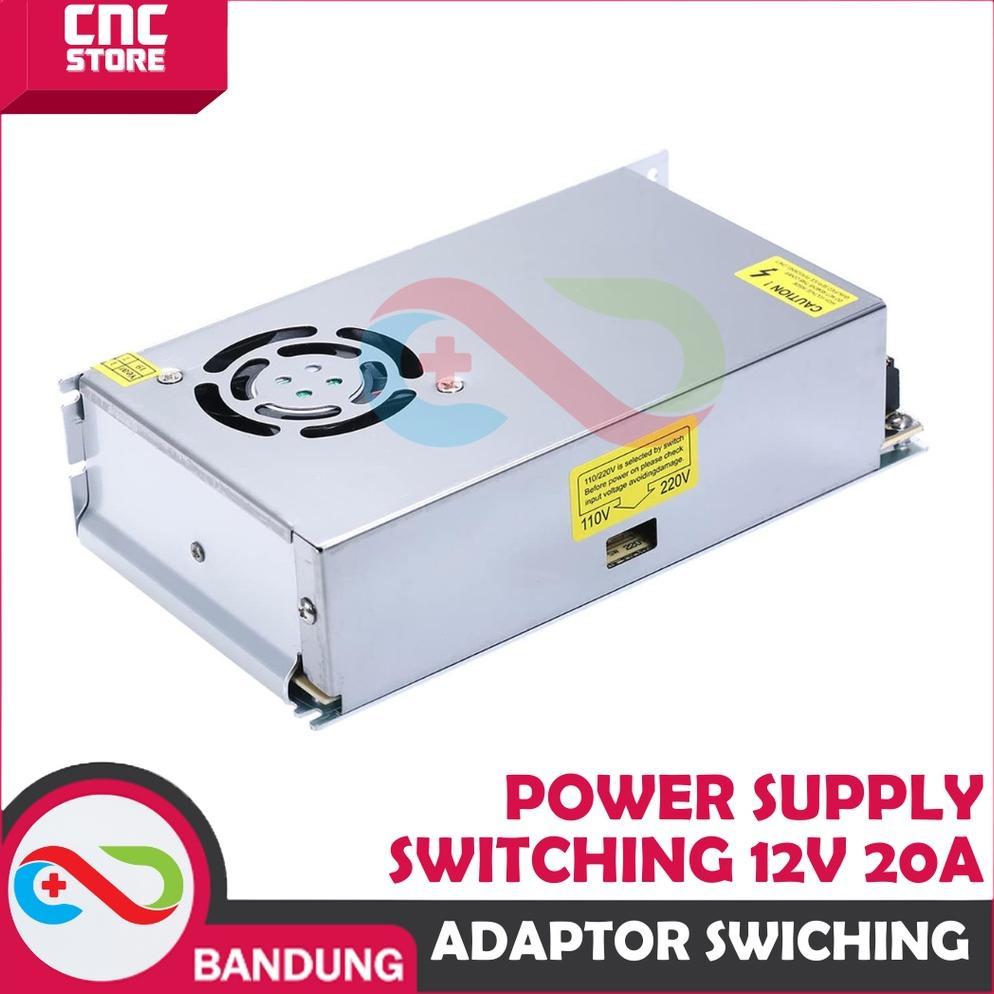 POWER SUPPLY SWITCHING PSU 12V 20A HIGH QUALITY ADAPTOR JARING 12V 20A SWITCHING POWER SUPPLY Power 