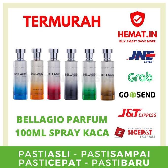 BELLAGIO PARFUM PERFUMED SPRAY KACA 100ML 100 ML BELLAGIO PARFUM PRIA