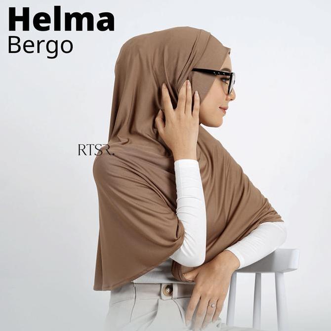 RTSR Helma Bergo / Hijab Masker / Hijab Telinga/Jilbab Lubang Telinga/Bergo New Normal by RTSR_NON L