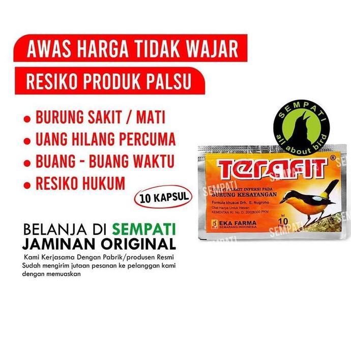 SEMPATI Terafit Obat Burung Mencret Kurus Nyilet Sakit Pilek Lesu Ngantuk  Lovebird Kenari Pleci Mur