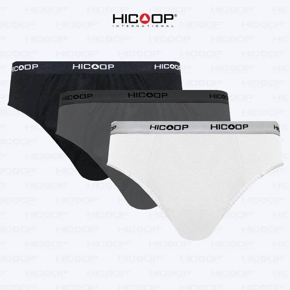 Hicoop - Underwear Brief Celana Dalam Pria - Hitam/Abu/Putih - Isi 3 Pcs - HBKL-SC302