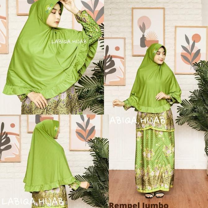 JILBAB MUSLIMAT NU JUMBO REMPEL