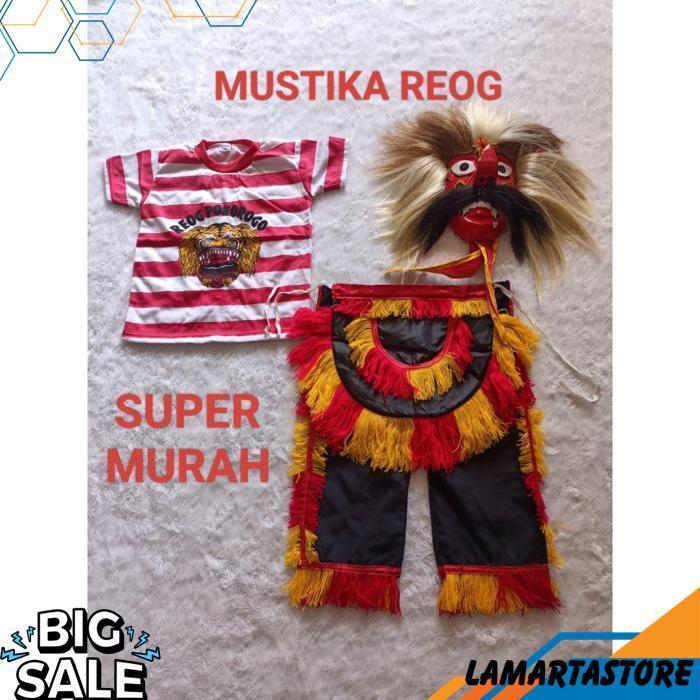 Paket Baju Reog Dan Ganongan, Paket Baju Ganong, Paket Baju Jaranan Dan Ganong, Baju Reog Anak, Baju