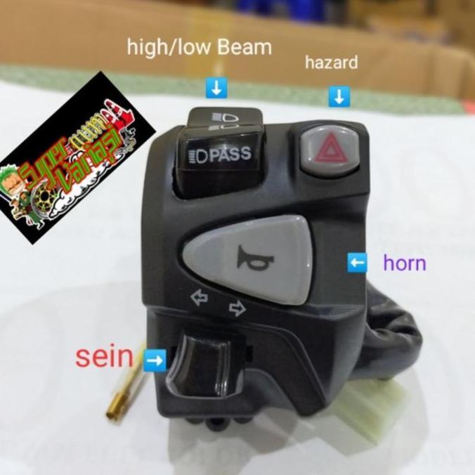 DB67 - SAKLAR KIRI HOLDER PCX VARIO 125 150 CBR NMAX SAKLAR LAMPU KLAKSON Motor Motorcycle