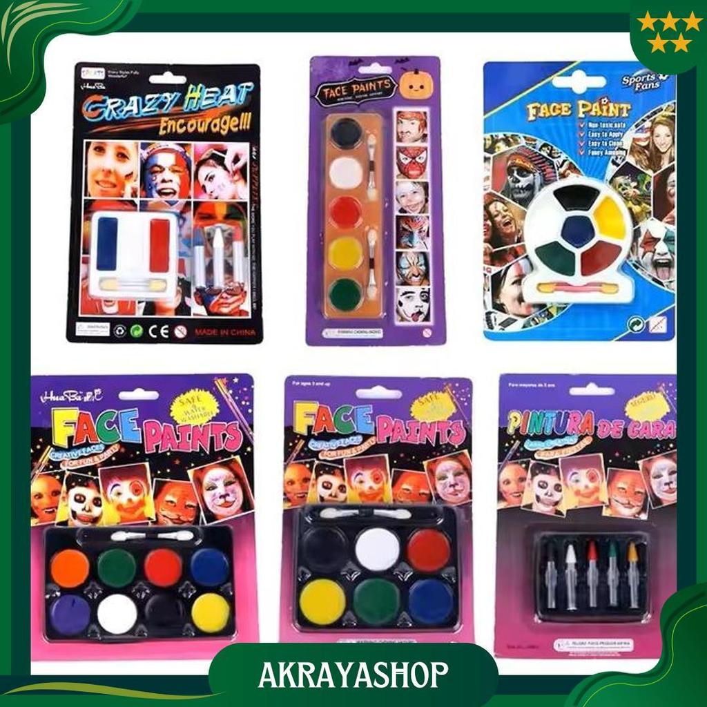 Portable Boxed Washable Water Based Body Face Make Up Paint For Kids Body And Face Paint Kit For Kid