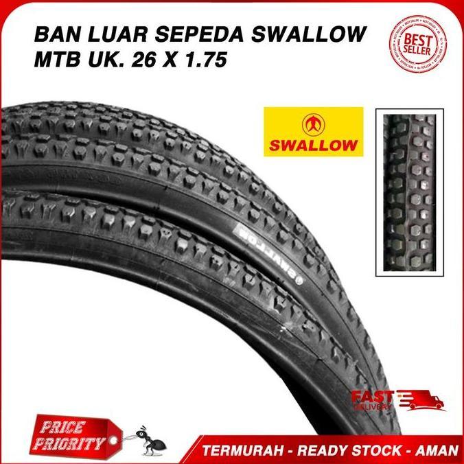 BAN LUAR SEPEDA SWALLOW MTB 26 X 175 / BAN LUAR SEPEDA 26 X 1.75 MTB