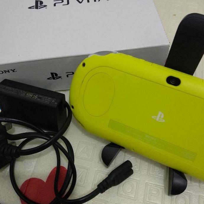 PS Vita Slim Hijau Psvita Fullset lime green