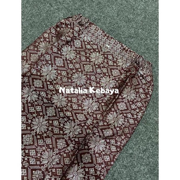 DY128 >> ROK SONGKET SPAN PINGGANG KARET - ROK SPAN PALEMANG - BAWAHAN KEBAYA WISUDA - ROK SONGKET B