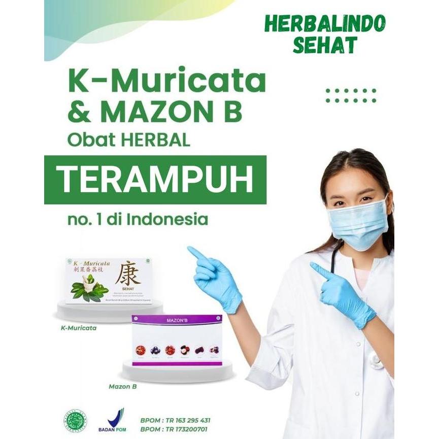 Obat Herbal MAZON B dan K Muricata Original KANKER USUS