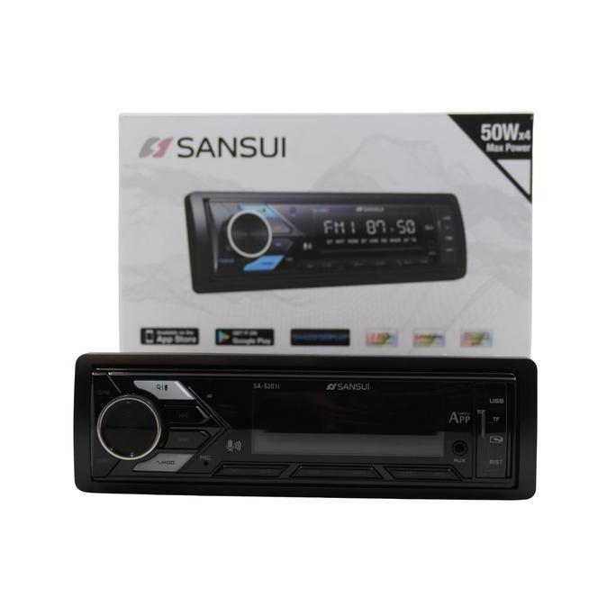 SANSUI SA-5201i Deckless MP3 Headunit Single Din Audio Mobil