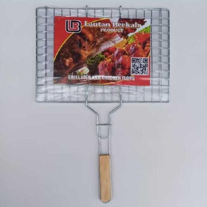 Bisa Cod Panggangan Ikan Jumbo Jepit Stainless Jepitan Panggang / Penjepit Ikan Bakar Stainless ||