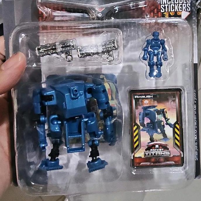 Emco Pocket Titans mainan kodomo robot Diaclone murah Bulldog Bullseye Guardian Nova Dagger Ajax Mys