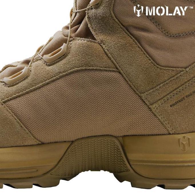 Molay Sepatu Honu Tactical Boots - Ranger Green & Pangoline Brown