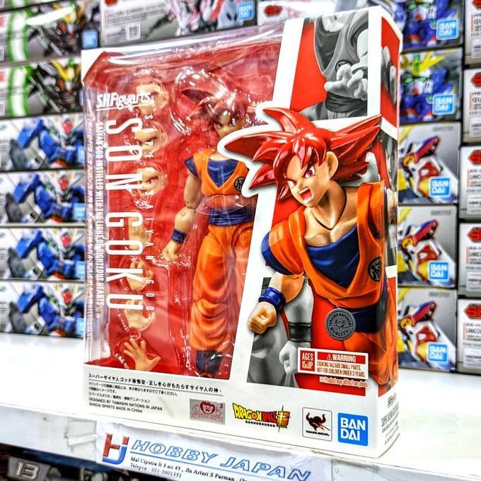 SHF Super Saiyan God Son Goku - Saiyan God Instilled with the Light of Righteous Hearts