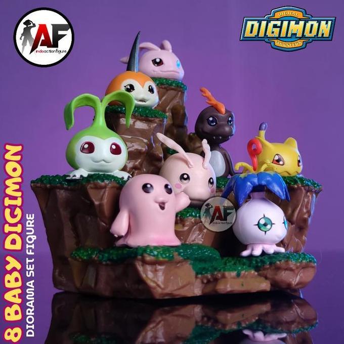 Statue Action Figure Digimon 8 Baby Digimon ama Set Design