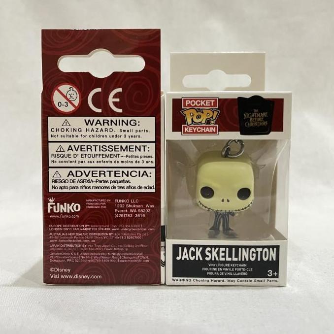 GANTUNGAN KUNCI POCKET POP NIGHTMARE CHRISMAST JACK SKELLINGTON