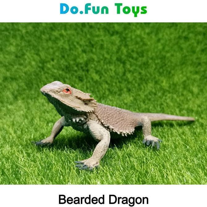 Bearded Dragon Animal Figure / Miniatur Mainan Kadal Bearded Dragon
