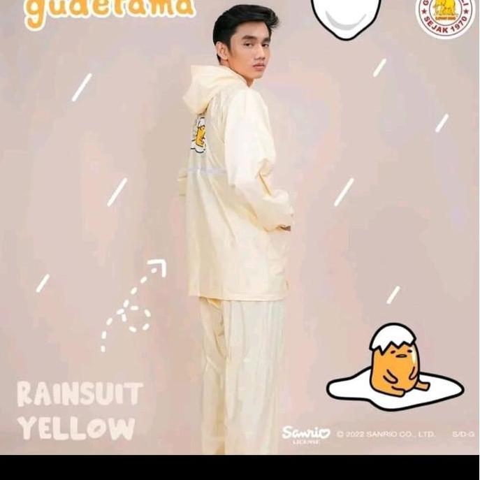 (COD) Jas Hujan Elephant Brand Gudetama Series