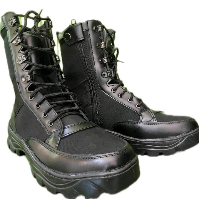 Sepatu PDL Weba POLRI POLISI TNI SECURITY SATPAM Jatah Berkualitas Karet Boots Sol TNI AD Bahan Kuli