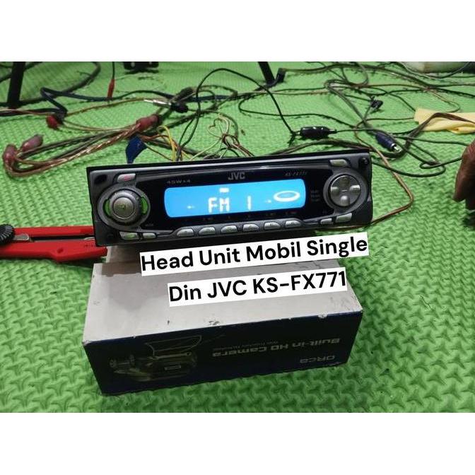 Head Unit Mobil Single Din Radio Kaset JVC KS-FX771 | Kondisi Bekas Normal.