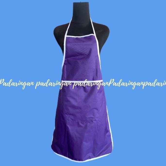 New- Celemek masak polos  celemek anti air  celemek dapur celemek parasut celmek apron masak Kain de