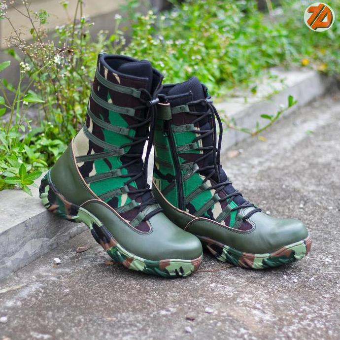 SEPATU TNI AD TNI AU TNI AL PDL LORENG M2 MAGNUM COMANDO SWAT SAFETY RESLETING SAMPING