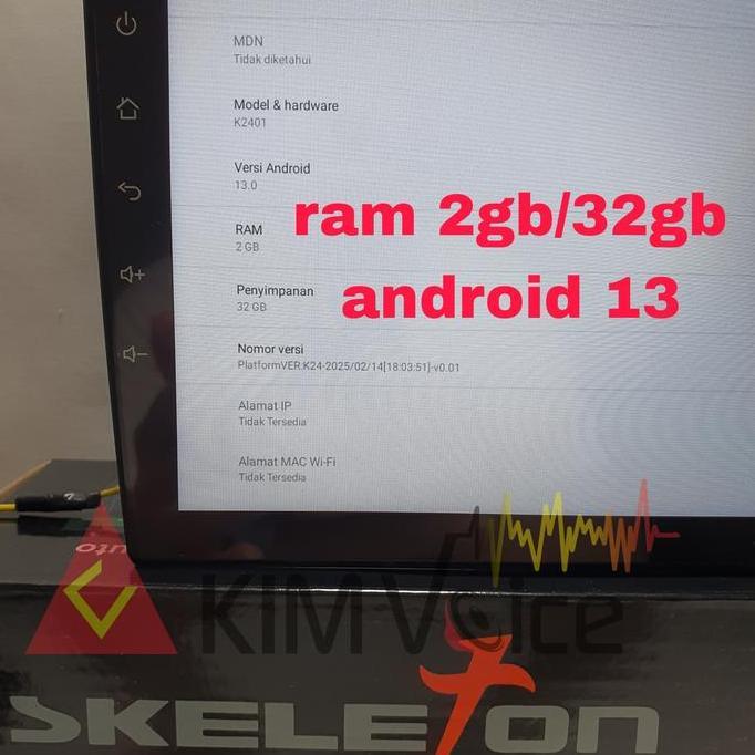 Head Unit Android SKELETON 9 inch OEM Ertiga lama & Swift