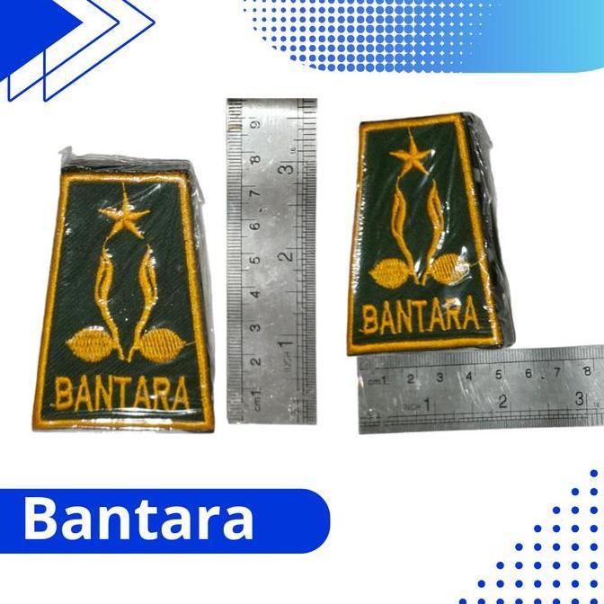 SEPASANG KANAN KIRI BANTARA LAKSANA BORDIR | SEPASANG TKU TKK BANTARA BORDIR | LAMBANG PANGKAT TANDA