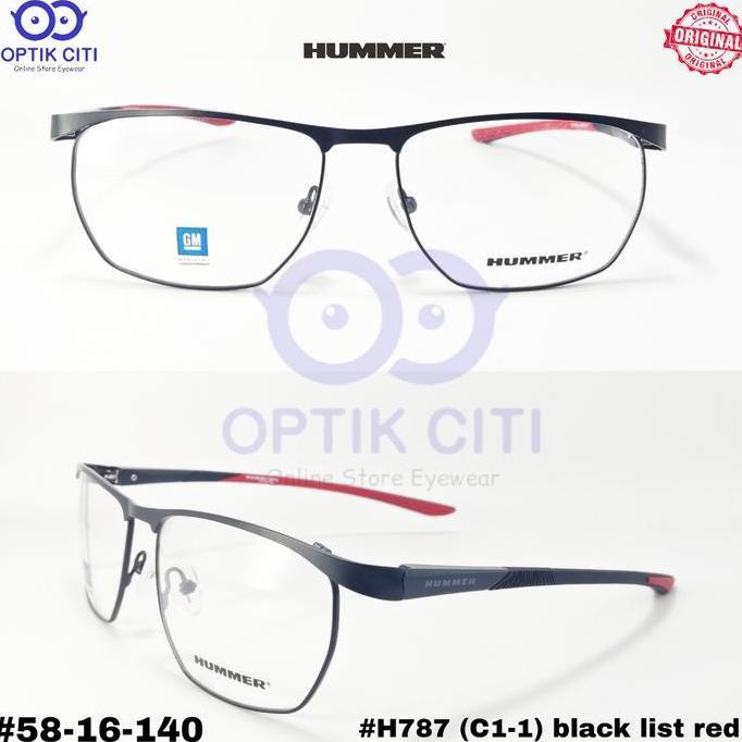 Frame Kacamata Pria Size Besar Hummer H 787 Pegas Sporty dan Original Terlaris