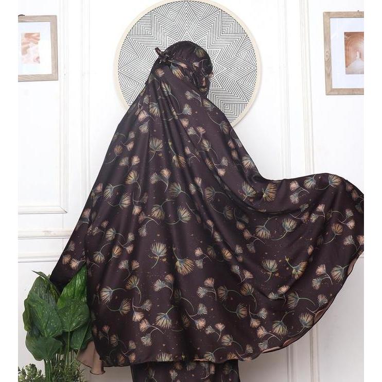 Mukena Dewasa Traveling - Silk Premium Printing - Royale Edition 2in1 Terlaris