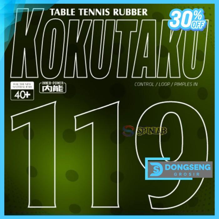 KOKUTAKU 119 OX | KARET PINGPONG TENIS MEJA BINTIK KUALITAS TERBAIK