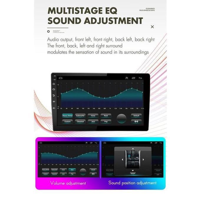 BECKY Head Unit 7/9/10 Inch Car Android 13 Navigasi Untuk 2G/4G/8G+32G/64G/128G IPS Screen TOYOTA Da