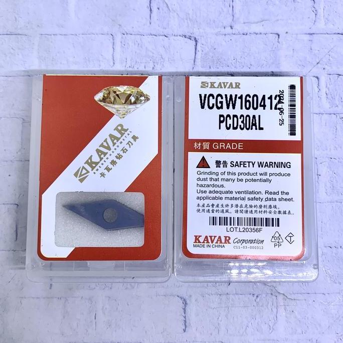 Insert PCD Diamond VCGT 160412 ..VCMT 16 04 12...VCMT160412..buat aluminium kinclong BEST SELLER