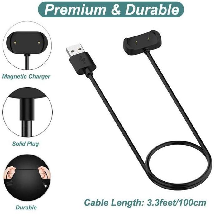 Dock Charger USB Cable Amazfit T-Rex PRO TREX PRO Kabel Cas Magnetic