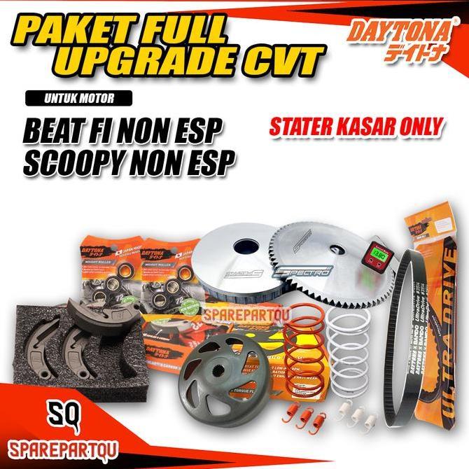 Paket Full Upgrade Cvt- Beat Fi Non Esp - Beat Fi Stater Kasar  - Scoopy Fi Non Esp - Scoopy Fi Stat