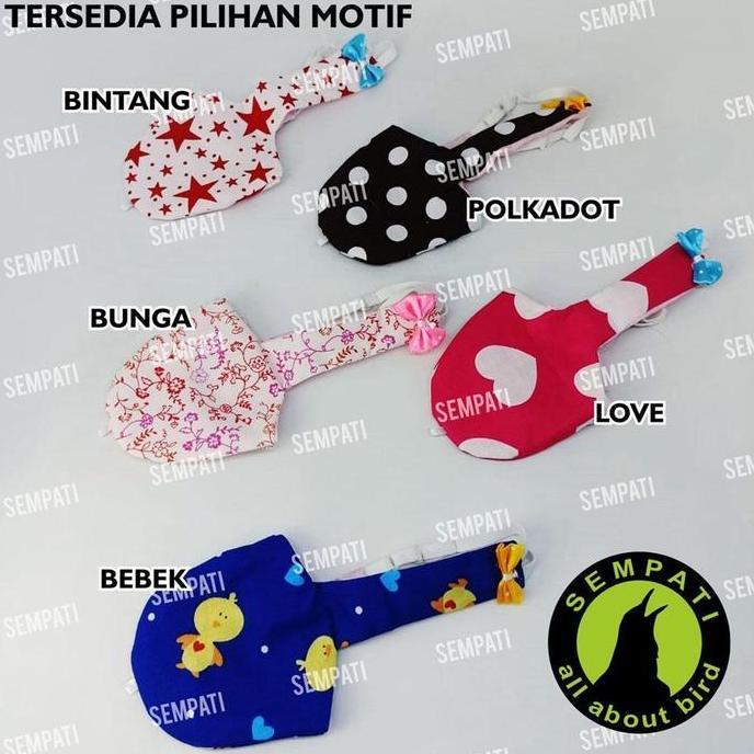 SEMPATI Baju Burung Kakatua Kakak Tua Kaka Tua Baju Pempers Popok Burung Parot Large Jubah Burung Ka