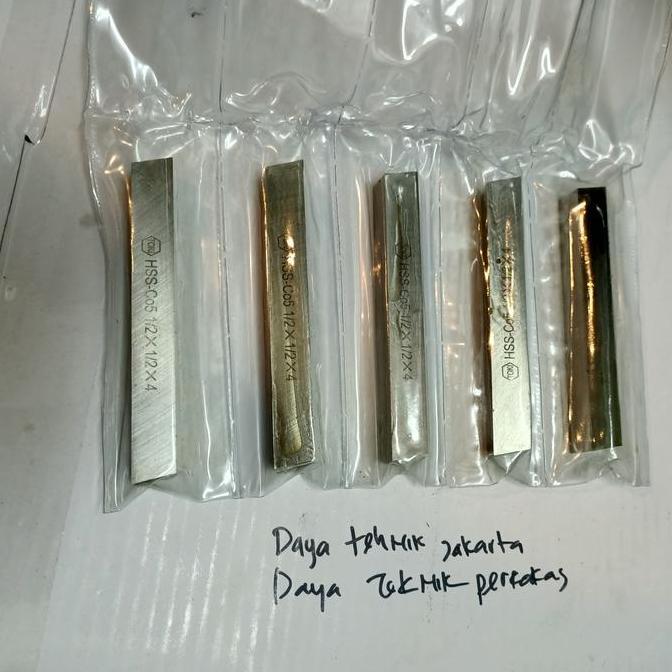 pahat bubut hss toki co5% 1/2 x 4 - pisau bubut hss cobalt 5% 1/2" x 4 co5 pahat HSS toki