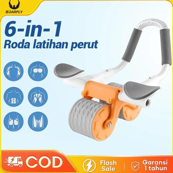 Soarfly Ab Roller 4 In1 Ab Wheel Wheels Plank Trainer Abdominal Core Roller Alat Olahraga Di Rumah P
