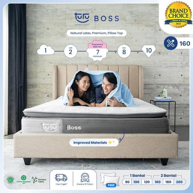 Kasur Pocket Spring Bed TURU BOSS ukuran 160x200 (Queen) FREE BANTAL