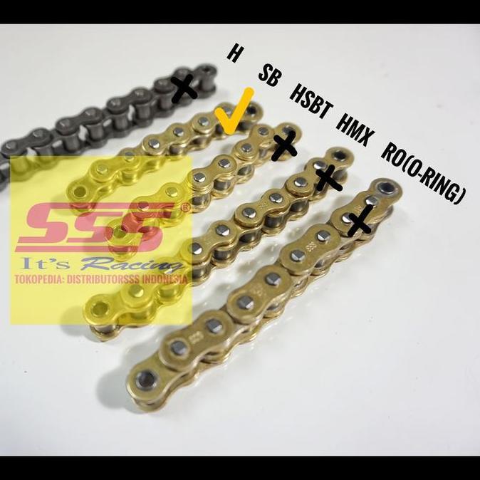 Sivajayaabadi - Rantai Motor Sss 428 Sb Gold 11 Link Untuk Supra Rx King F1Zr Jupiter Shogun